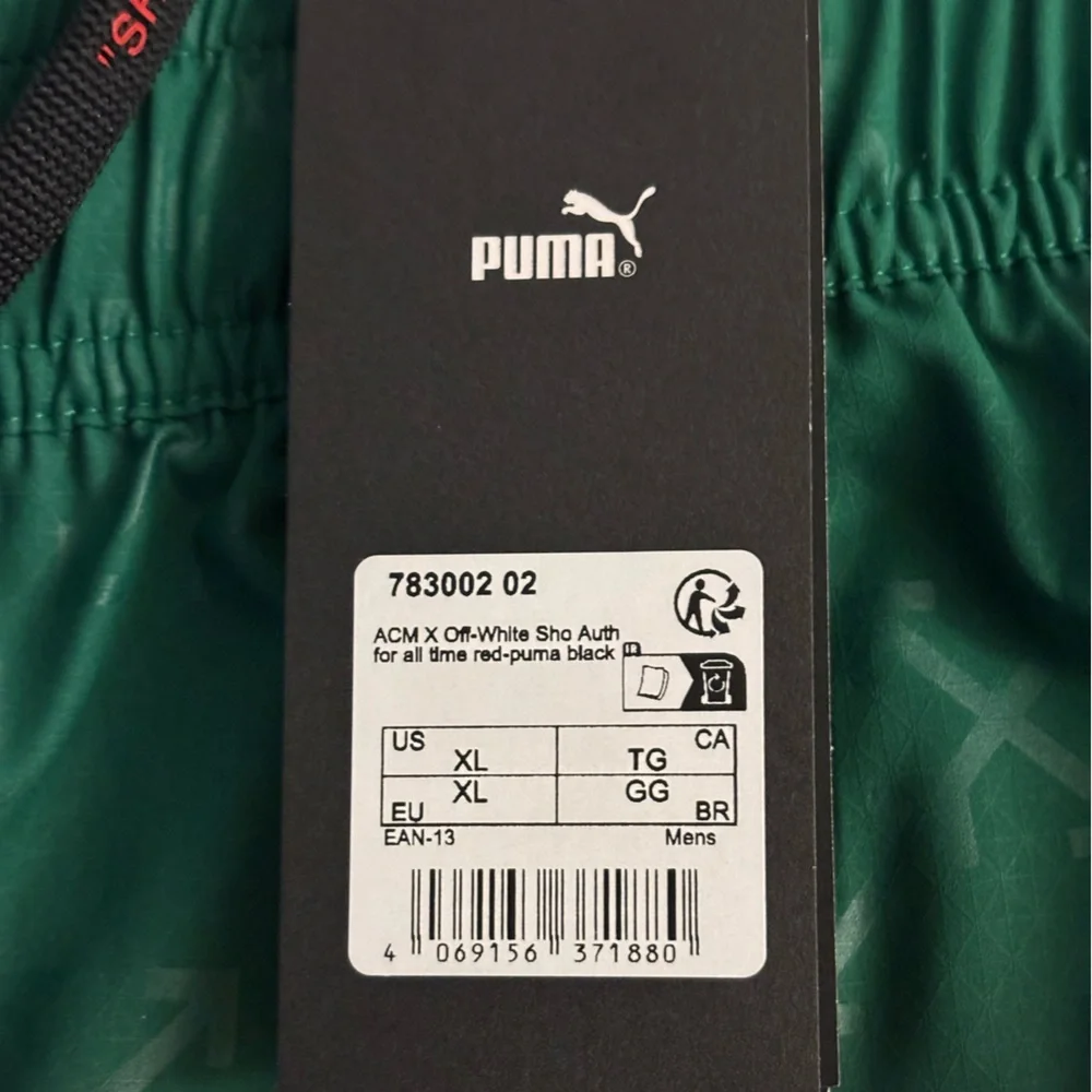 OFF-WHITE x Puma AC Milan Authentic Shorts Red/Black - Picture 3 of 8